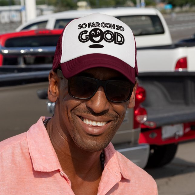 Boné Até Agora, Oh, Que Bom E Feliz Chapéu De Caminhone (Criador carregado)