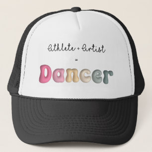 Boné Atleta + Artista = Dançarino, Funny gifT para Danç