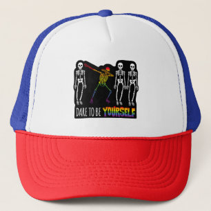 Boné Atrevo-Me A Ser Você Mesmo, Halloween A Dabbing Sk