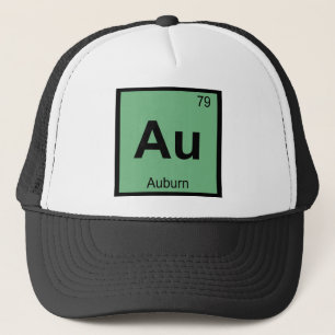 Boné Au - Auburn Maine Química Símbolo da Tabela Periód