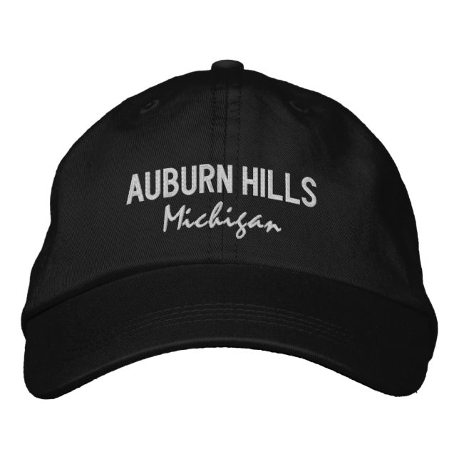 Boné Auburn Colinas Michigan Boriderou Baseball Hat (Frente)