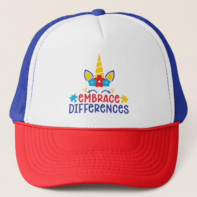 Boné Autism Trucker Hat/Boné (Frente)