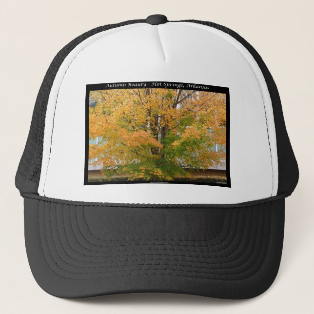 Boné Autumn Beauty Hot Springs, Arkansas Apparel Gifts (Frente)