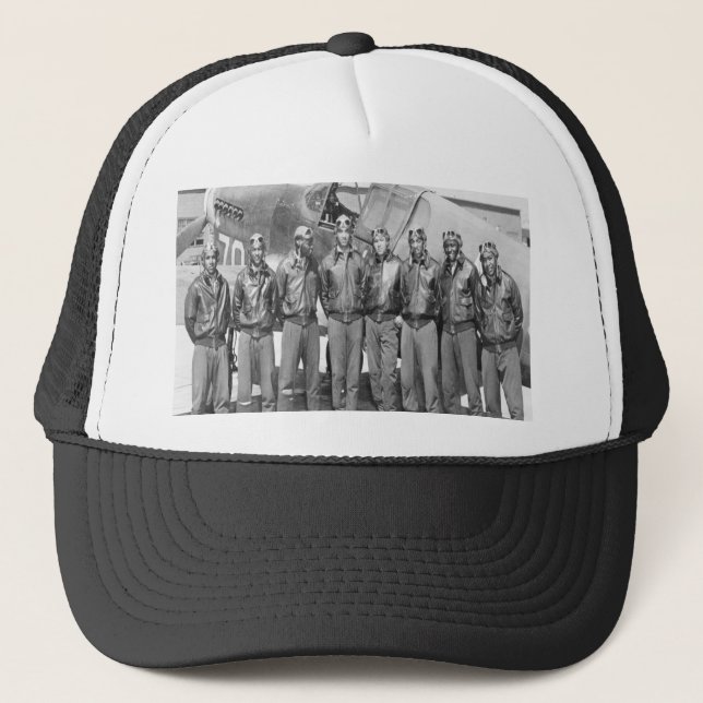 Boné Aviadores de Tuskegee, grupo de caudas vermelho (Frente)