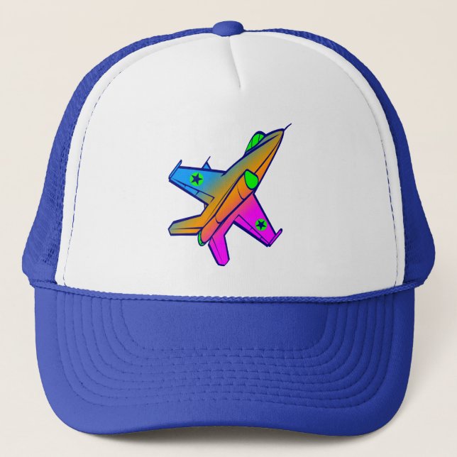 Boné Avião de Caça a Jato Retro Corey Tiger 80s (Frente)