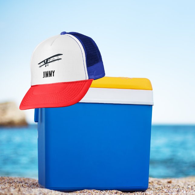 Boné Avião Negro legal, Aeronave de Aviação Simples e D (Criador carregado)