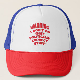 Boné Aviso que não faço isso politicamente correto