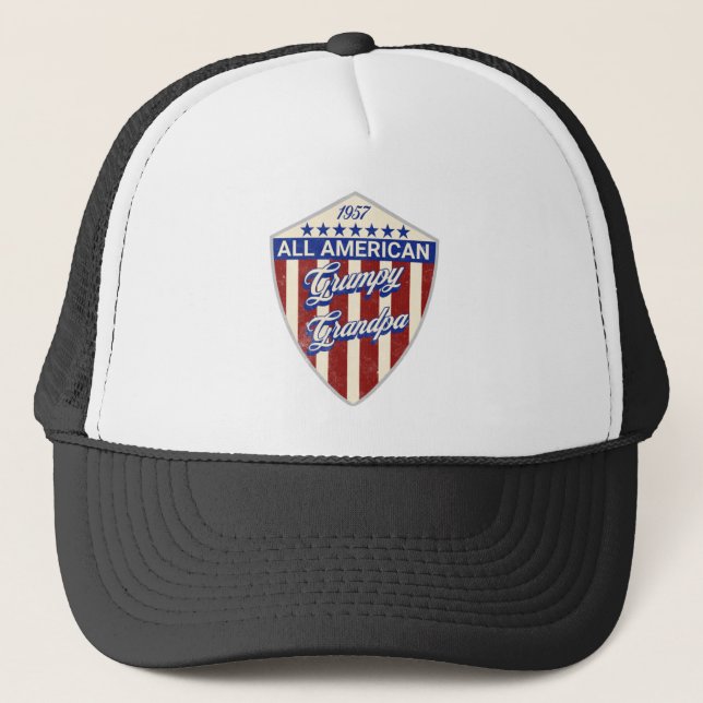Boné Avô Mal-Humorado Totalmente Americano (Frente)