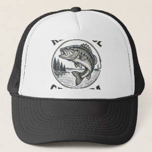 Boné Avô Muito Legal Camisa de Pesca de Róbalo Desenho
