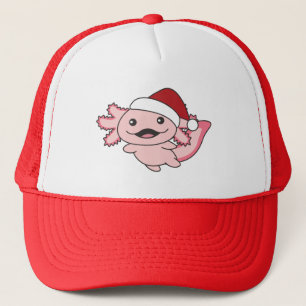 Boné Axolotl Felry Christmas Winter Axolotl Trucker Hat
