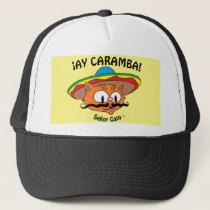 Boné ¡AY CARAMBA! Senhor Gato Desenho Animado Mexicano
