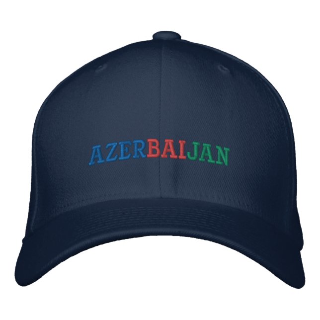 Boné Azerbaijão Bordado de Chapéu Baseball (Frente)