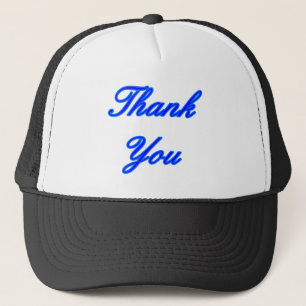 Boné Azul Azul, Obrigado Design O MUSEUM Zazzle Gifts
