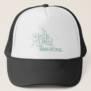 Boné azul mahjong