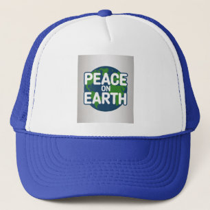 Boné Azul Paz Na Terra