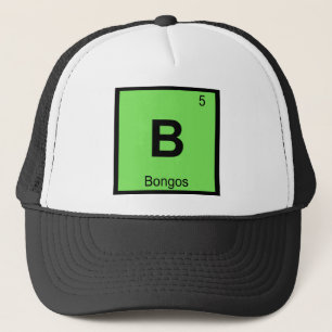 Boné B - Bongos Música Química Símbolo da Tabela Periód
