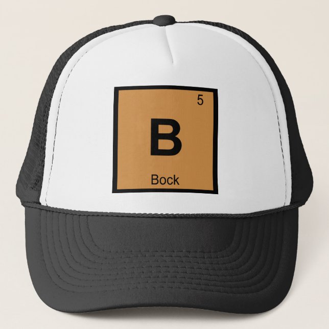 Boné B - Símbolo da mesa periódica da química da (Frente)