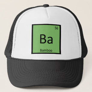 Boné Ba - Química do Bambu Símbolo da Tabela Periódica
