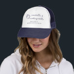 Boné Bachelorette Náutica dos Sinos de Casamento das Se<br><div class="desc">Selo de Casamento Bells Festa de solteira Náutica Chapeleiro</div>