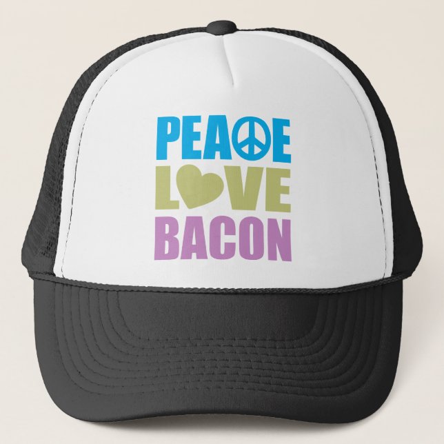 Boné Bacon do amor da paz (Frente)