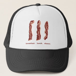 Boné Bacon para o pequeno almoço, o almoço e o chapé