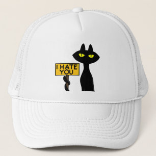 Boné Bad Boogie -O Gato- "EUODEIO" Chapéus engraçados d