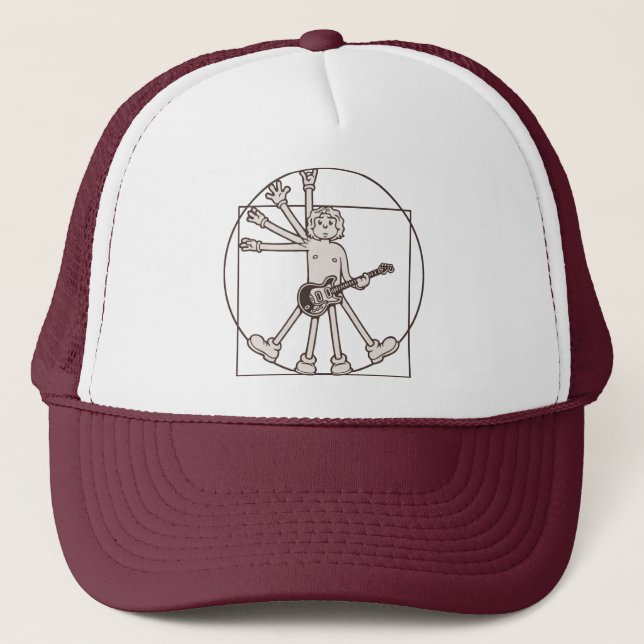 Boné Balancim de Vitruvian dos desenhos animados (Frente)