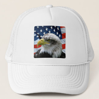 Boné Bald Eagle American Flag