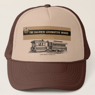 Boné Baldwin Locomotive Works Steam Street Cars