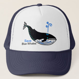 Boné Baleia azul - chapéu de caminhoneiro