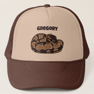 Boné Ball Python Cobra, Brown e Tan Personalizados