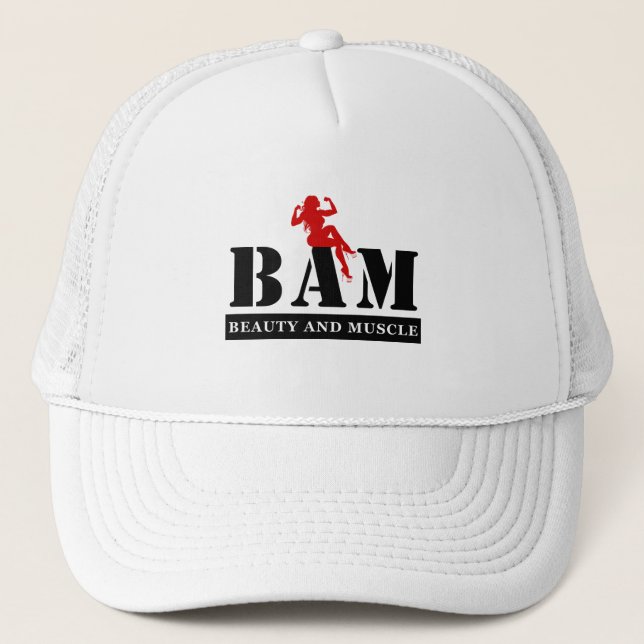Boné BAM Beauty and Muscle Bodybuilding Baseball Cap (Frente)