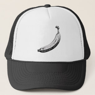 Boné Banana Preto e Branco