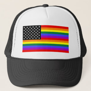 Boné Bandeira alegre do orgulho de América