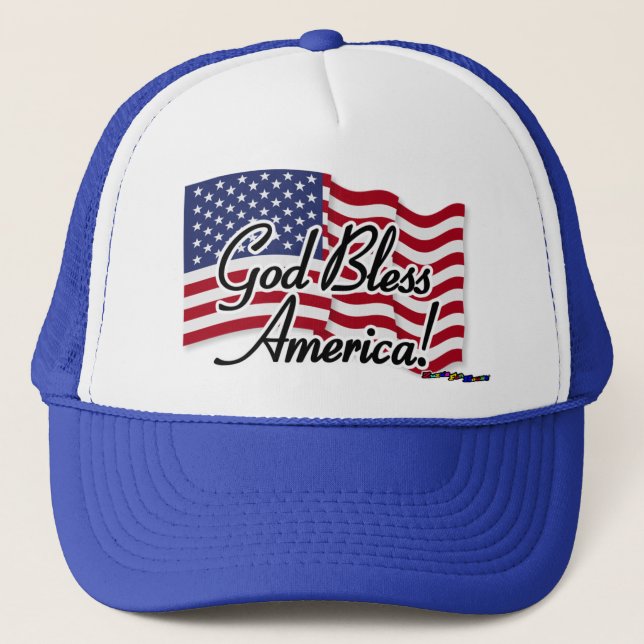 Boné Bandeira Americana - Deus Abençoe a América! (Frente)