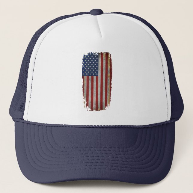 Boné Bandeira Americana Distinta Vintage (Frente)