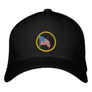 Boné Bandeira Americana Embroiderada Hat