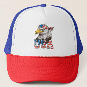 Boné Bandeira Americana EUA Homens Mulheres Crianças Ág