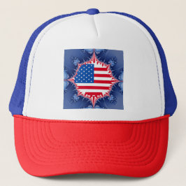 Boné Bandeira Americana Mandelbrot
