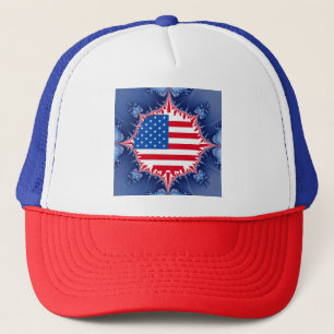 Boné Bandeira Americana Mandelbrot