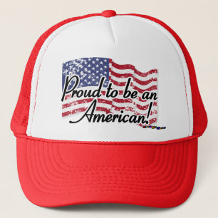 Boné Bandeira americana - orgulhosa ser um americano -