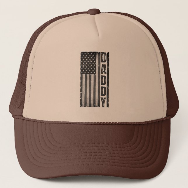 BONÉ BANDEIRA AMERICANA, PAI, DIA DE OS PAIS, PRESENTE  (Frente)