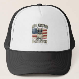 Boné Bandeira Americana Papai Frenchie Vintage