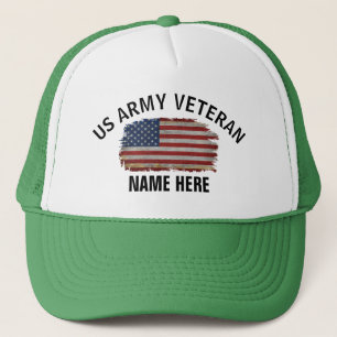 Boné Bandeira Americana Personalizada Veterano dos EUA