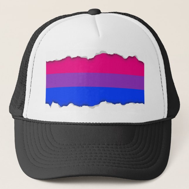 Boné Bandeira bissexual do orgulho (Frente)
