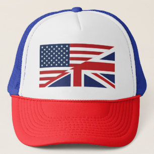 Boné Bandeira Combinada Americana - Britânica