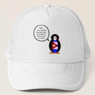 Boné Bandeira Cubana Falando Sr. Penguin