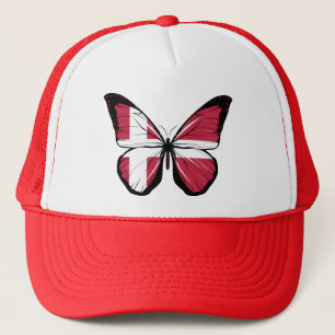 Boné Bandeira da Borboleta Dinamarca