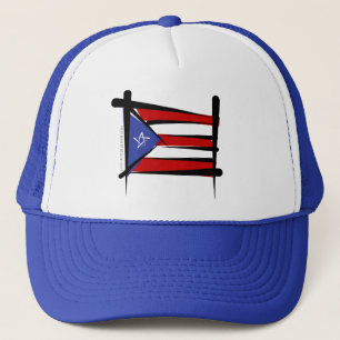 Boné Bandeira da escova de Puerto Rico