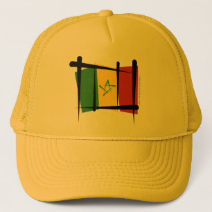 Boné Bandeira da escova de Senegal